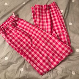 pink pajama pants